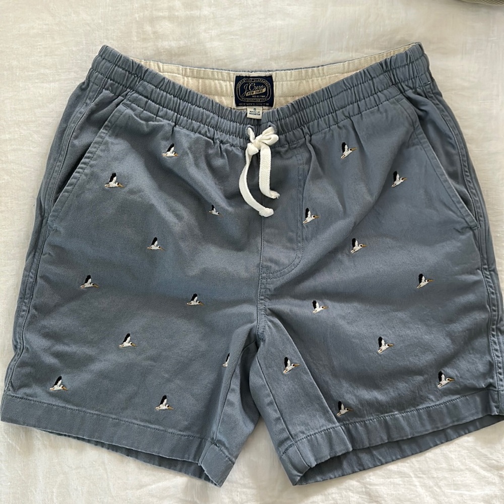 J. Crew Dock Shorts Pelican Critter Print Size Small